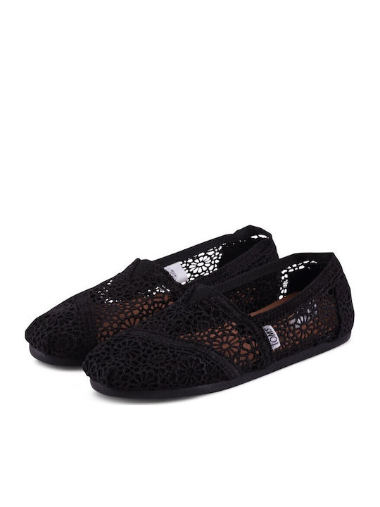 Moroccan Women's Knitted Espadrilles Black