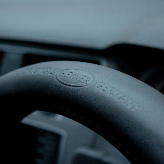 Heyner Car Steering Wheel Cover SoftComfort PRO Faux with Diameter 37-39cm made of Leatherette Black
