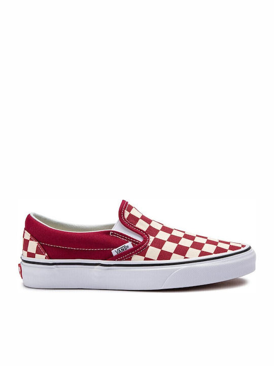 Checkerboard Πάνινα Ανδρικά Slip-On Rumba Red