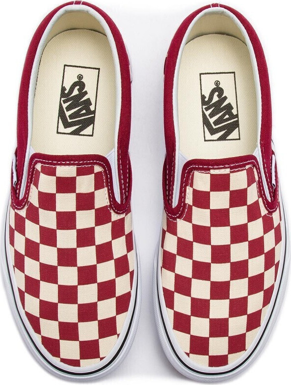 Vans Checkerboard Material Slip-on-uri pentru bărbați Rumba Red