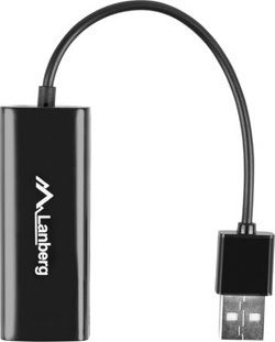 Lanberg NC-0100-01 USB Network Adapter for Wired Connection Ethernet