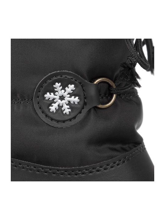 Patty Kinder-Schneestiefeletten mit Schnürsenkeln Schwarz