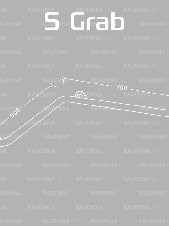 Ravenna Βοηθητική Λαβή Στήριξης Τοίχου Οριζόντια 50x70cm