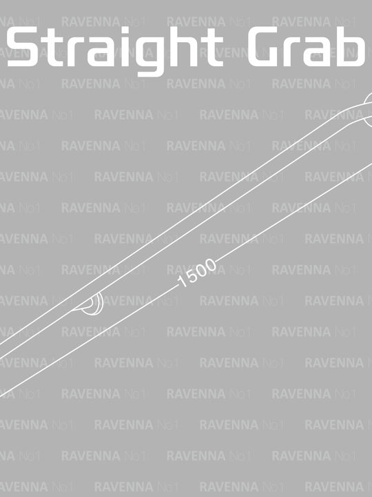 Ravenna Mâner de Baie Inox Robinete pentru persoane cu dizabilități 150cm Argint