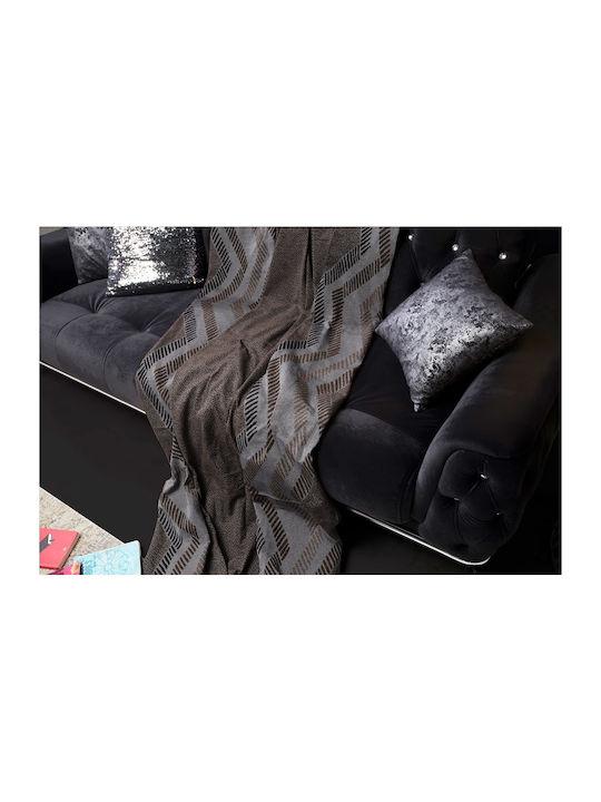 Mc Decor 236 Ριχτάρι Πολυθρόνας Chenille 180x180εκ. brown MCL.SRP.007