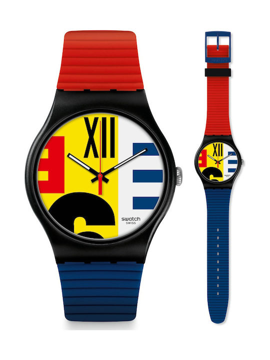 Swatch Revival Men's Watch 41mm Battery with Rubber Strap Swatch Revival Men's Watch 41mm Battery with Rubber Strap