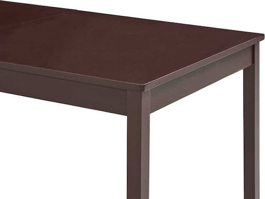 Τραπέζι Τραπεζαρίας από Μασίφ Ξύλο Wenge 180x90x73εκ.