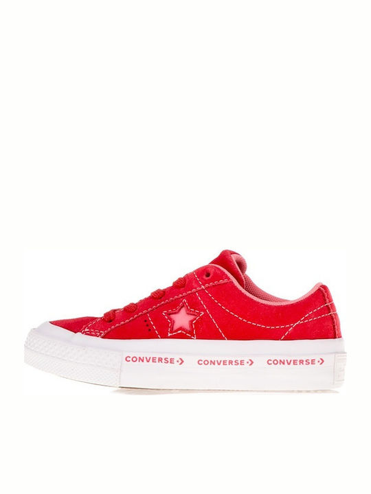 Converse Παιδικά Sneakers One Star OX Wordmark για Αγόρι Κόκκινα