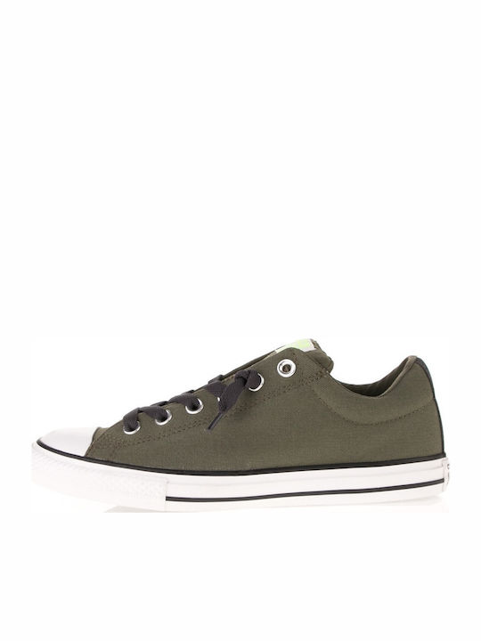 Converse Παιδικά Sneakers High Chuck Taylor Slip Feet για Αγόρι Χακί