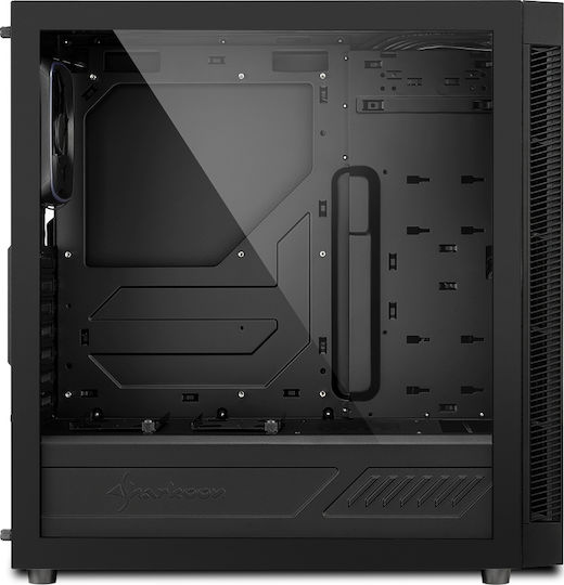 Sharkoon TG6 RGB Gaming Midi Tower Κουτί Υπολογιστή με Πλαϊνό Παράθυρο Μαύρο