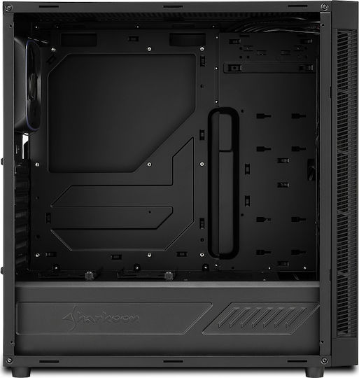 Sharkoon TG6 RGB Gaming Midi Tower Κουτί Υπολογιστή με Πλαϊνό Παράθυρο Μαύρο