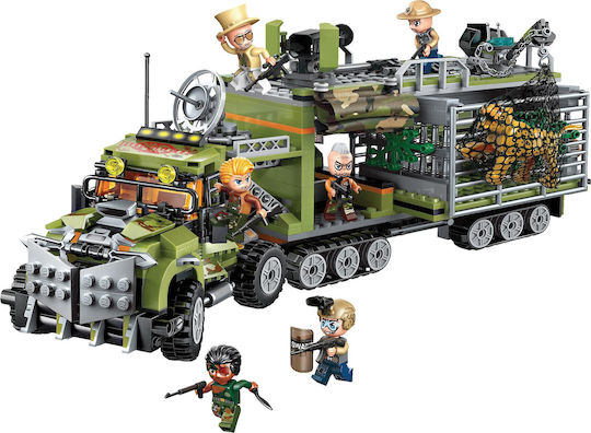 Qman Building Blocks Jungle Truck For Age 6+ 658 Pieces