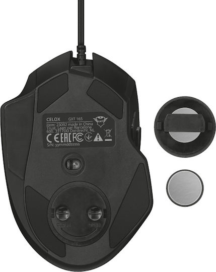 Trust GXT 165 Celox RGB Gaming Mouse 10000 DPI Negru