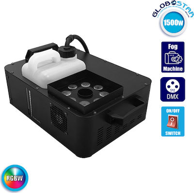 GloboStar Fog Machine 1500W LED Wireless Remote Compatible with DMX Control