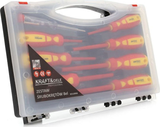 Kraft & Dele Set 8 Electrician 1000V Screwdrivers