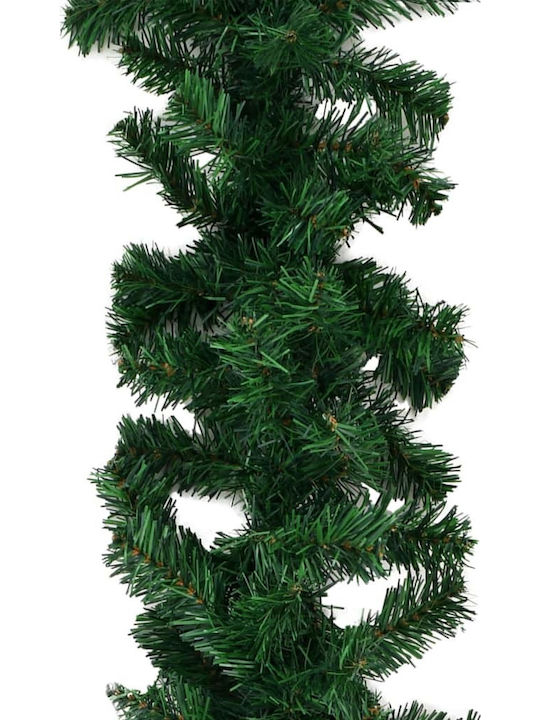 vidaXL 20m PVC Christmas Garland Green 1pc