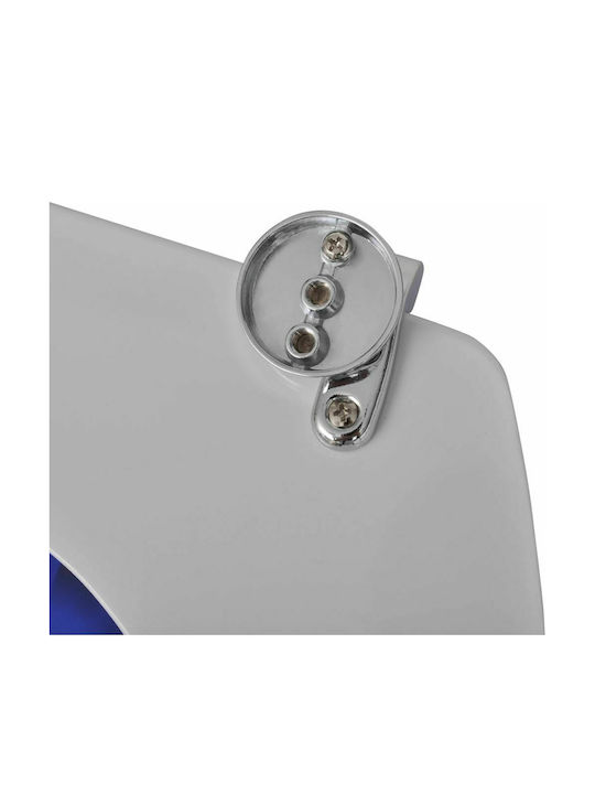 vidaXL Καπάκι Λεκάνης Ξύλινο 42.5x36cm Δελφίνια