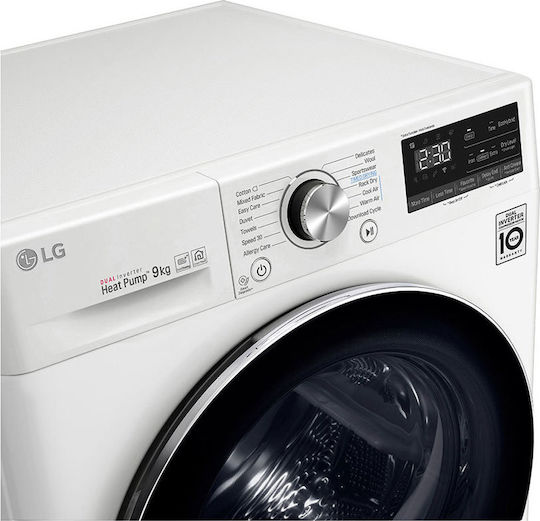 LG RC90V9AV2W Στεγνωτήριο 9kg με Αντλία Θερμότητας