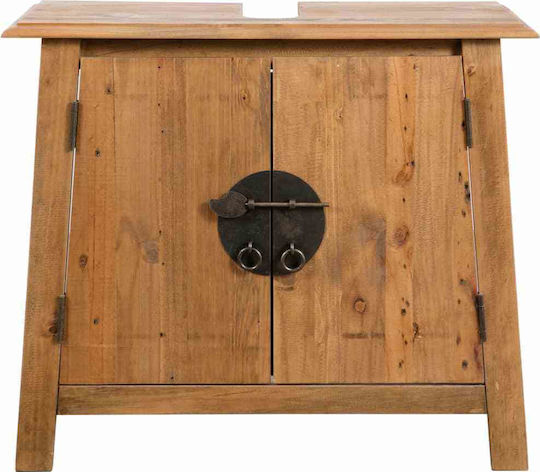 vidaXL Countertop without Sink with Mirror L60xW30xH60cm Natural
