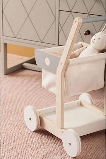 Kids Concept Cărucior Din Lemn Pentru Cumpărături Din Lemn Pentru 3+ Ani