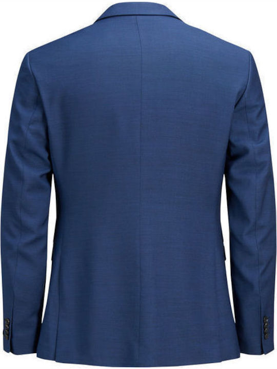 Men's Winter Suit Jacket Slim Fit Medieval Blue