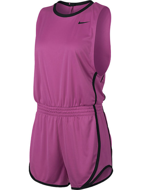Runper Damen Ärmellos Einteiler Shorts Lila