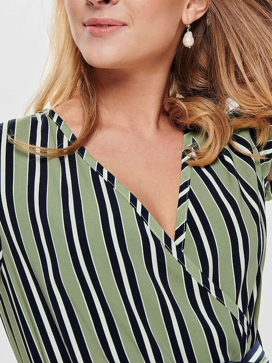 Women's Short-sleeved One-piece Suit Green