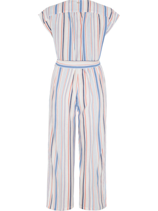 Querina Women's Short-sleeved One-piece Suit Multicolored