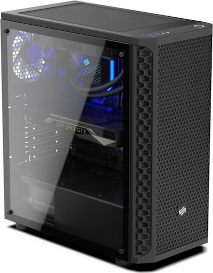 SilentiumPC Signum SG1 TG Gaming Midi Tower Κουτί Υπολογιστή με Πλαϊνό Παράθυρο Μαύρο