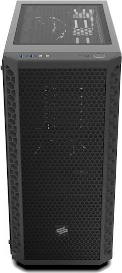 SilentiumPC Signum SG1 TG Gaming Midi Tower Κουτί Υπολογιστή με Πλαϊνό Παράθυρο Μαύρο