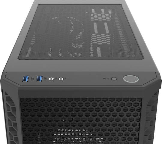 SilentiumPC Signum SG1 TG Gaming Midi Tower Κουτί Υπολογιστή με Πλαϊνό Παράθυρο Μαύρο