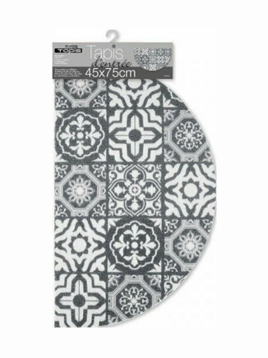 Douceur d'Intérieur Entrance Mat Anti-slip L-c Lisbonne Gray 45x75cm