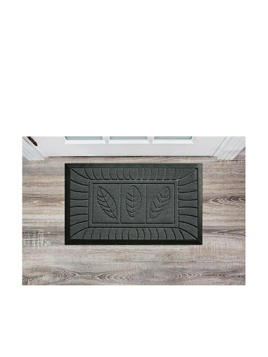 Douceur d'Intérieur Carpet with Non-Slip Underside Doormat Gray 45x75cm