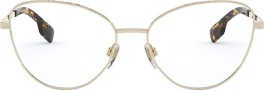 Burberry Metal Eyeglass Frame Silver BE1341 1109