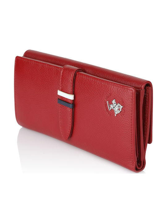 Large Leather Women's Wallet Red