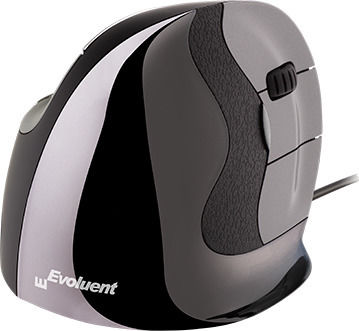 Evoluent VerticalMouse D Medium Ενσύρματο Εργονομικό Ποντίκι Γκρι