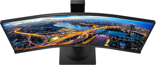 Philips B-Line 346B1C Ultrawide VA Curved Monitor 34" QHD 3440x1440 με Χρόνο Απόκρισης 5ms GTG