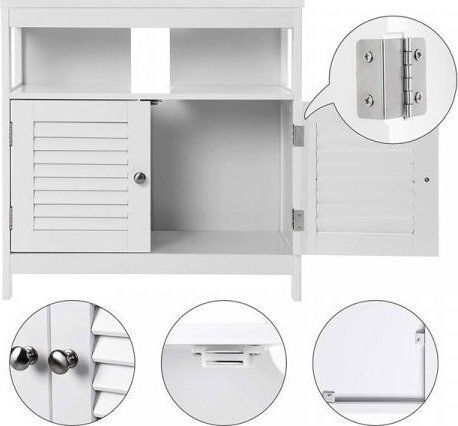 Songmics Πάγκος χωρίς Νιπτήρα Μ60xΒ30xΥ60cm Λευκός