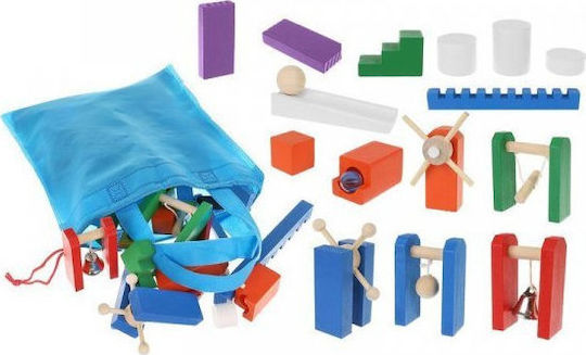 Настолна игра Ξύλινο Ντόμινο за 2+ играчи 3+ години (EN) Kruzzel