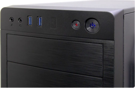 Inter-Tech IT-5916 Midi Tower Κουτί Υπολογιστή Μαύρο