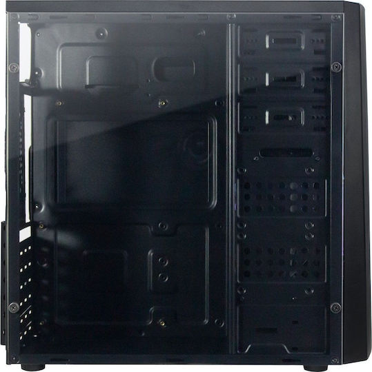 Inter-Tech B-42 RGB Gaming Midi-Turm Computergehäuse mit Seitenfenster Schwarz