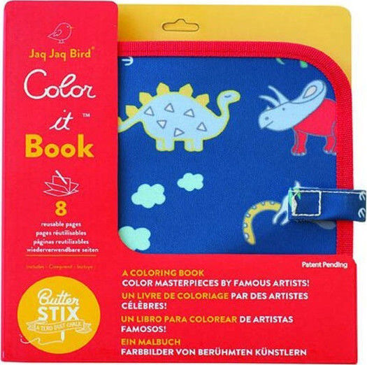 Jaq Jaq Bird Painting Color It & Go Erasable Book for Children 3+ years Years