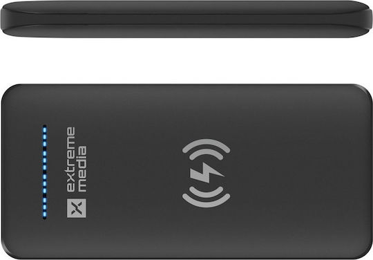Natec Extreme Media Power Bank 10000mAh με 2 Θύρες USB-A Μαύρο
