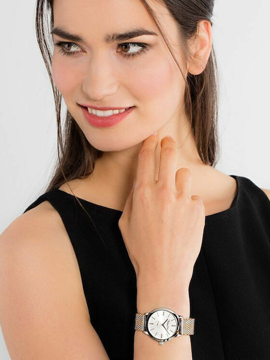 Thomas Sabo Glam Spirit Γυναικείο Ρολόι 33mm Μπαταρίας με Ροζ Χρυσό Μεταλλικό Μπρασελέ
