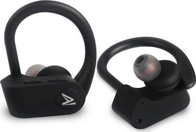 Savio TWS-03 In-ear Bluetooth Handsfree Căști cu Rezistență la Transpirație și Carcasă de Încărcare Negrα