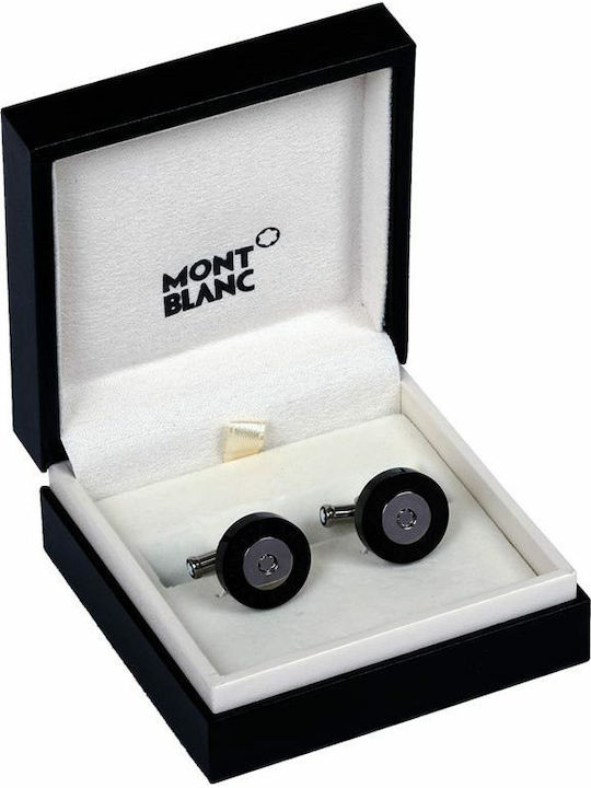 Mont Blanc Contemporary Cufflink In Black Colour