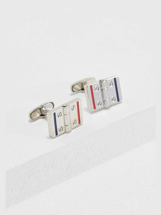Tommy Hilfiger Cufflink from Steel In Silver Colour