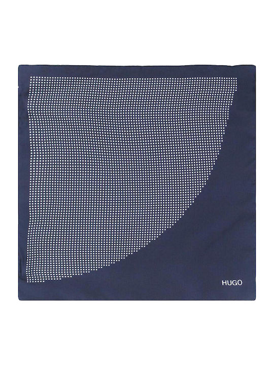 Hugo Boss Men's Silky Scarf Navy Blue