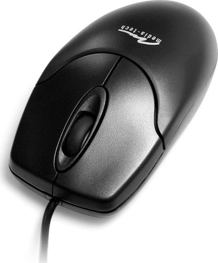 Media-Tech MT1075K-PS2 Wired Ergonomic Mouse Black