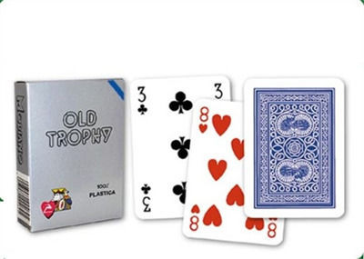 Modiano Old Trophy Poker Playing Cards Plastic for Poker Red